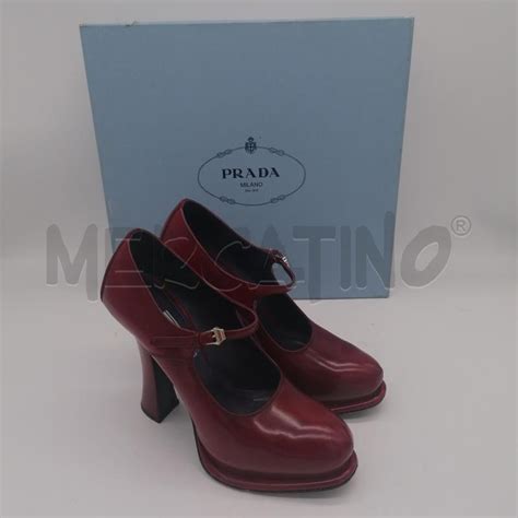 pumps prada tacco largo cammello